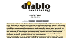 Desktop Screenshot of diablolandscaping.com